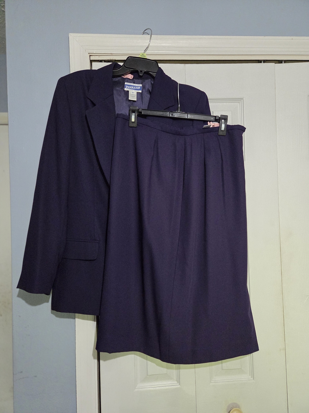 Pendleton Women's Dark Navy Two-Piece Blazer & Skirt Set